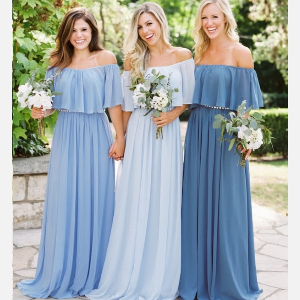 Revelry Abigail Dress in Powder Sky